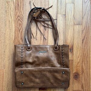 Montana West Brown Small Tote Bag- Never Used